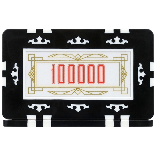 Crown Poker Plaques - Black 100000