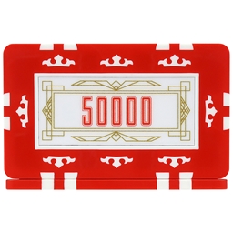 Crown Poker Plaques - Red 50000