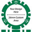 26mm Custom Area - Crown Custom Poker Chips