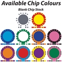 Available Colours - Royal Crown Custom Poker Chips