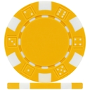 High Quality Yellow Dice Poker Chips