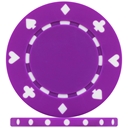High Quality Purple Suited Poker Chips