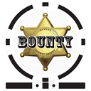 Sheriff Badge Bounty Chips - Black