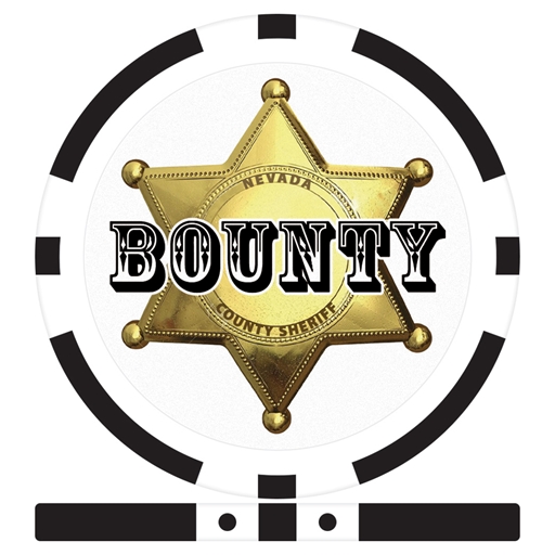 Sheriff Badge Bounty Chips - Black