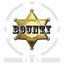 Sheriff Badge Bounty Chips - Light Grey