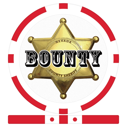 Sheriff Badge Bounty Chips - Red