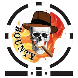 Skull in Hat Bounty Chips - Black