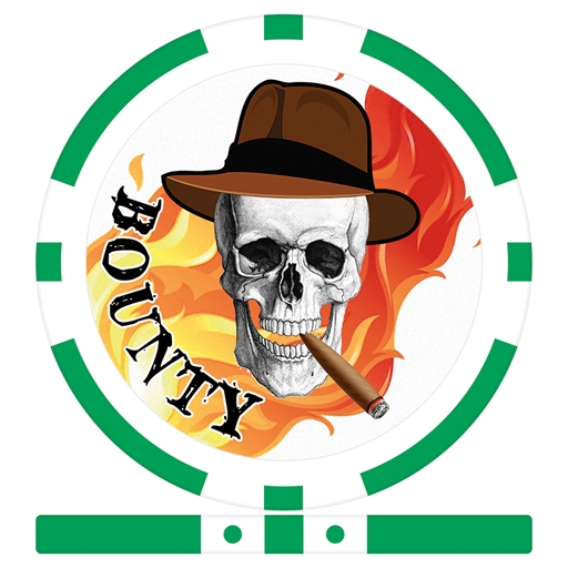 Skull in Hat Bounty Chips - Green