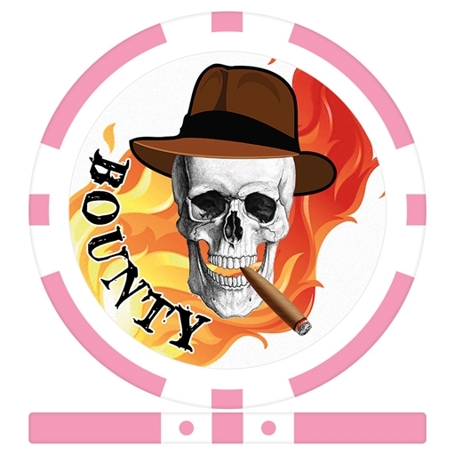 Skull in Hat Bounty Chips - Pink