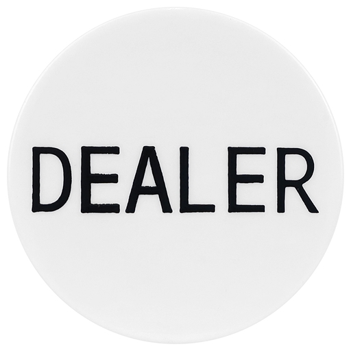 High Quality White Dealer Button