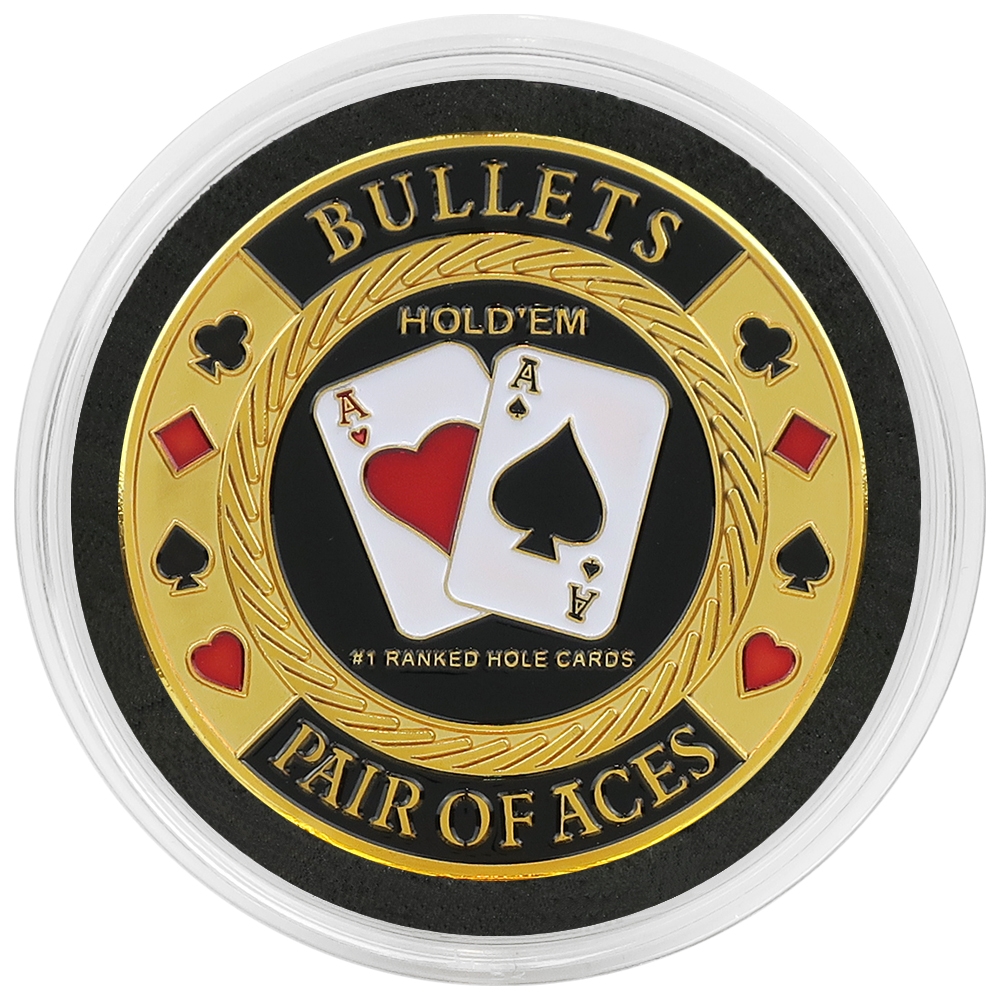 Card Guard PAIR OF ACES poker chips fiches texas hold em 