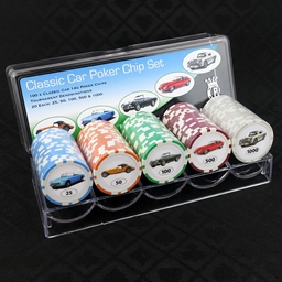 Classic Car Poker Chip Set