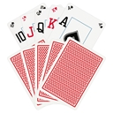 COPAG Silver Red Texas Hold'em Plastic Playing Cards