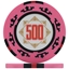 Three Colour Crown Poker Chips - Pink 500