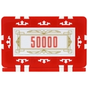 Crown Poker Plaques - Red 50000