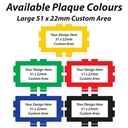 8 Stripe Custom Poker Plaque Available Colours