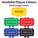 8 Stripe Custom Poker PLaque Available Colours