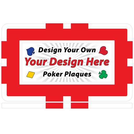Design Your Own 8 Stripe Poker Plaques
