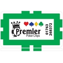 Green 8 Stripe Custom Poker Plaque
