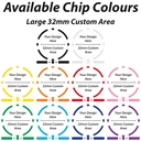 Available Colours - 8 Stripe Custom Poker Chips