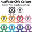 8 Stripe Custom Poker Chip Sample