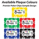 Crown Custom Poker Plaque Available Colours