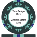 23mm Custom Area - Crown Custom Poker Chips