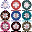 Three Colour Crown Design Your Own Custom Poker Chips
