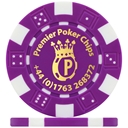 Custom Hot Foil Dice Poker Chip Example