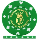 Custom Hot Foil Suited Poker Chip Example