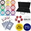 High Quality 300 Piece, Solid Colour 12g Custom Poker Chip Set