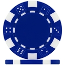 High Quality Blue Dice Poker Chips
