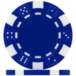 High Quality Blue Dice Poker Chips