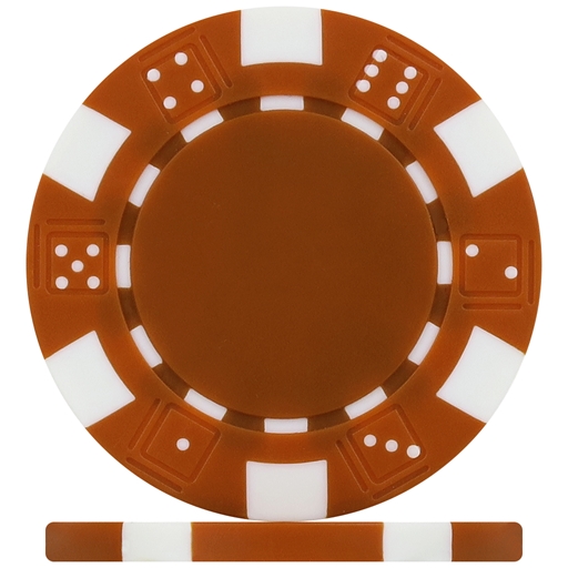 High Quality Brown Dice Poker Chips