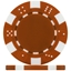 High Quality Brown Dice Poker Chips