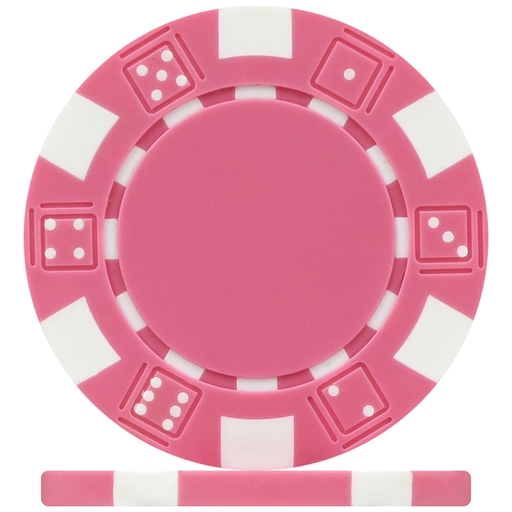 High Quality Pink Dice Poker Chips