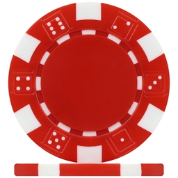 High Quality Red Dice Poker Chips