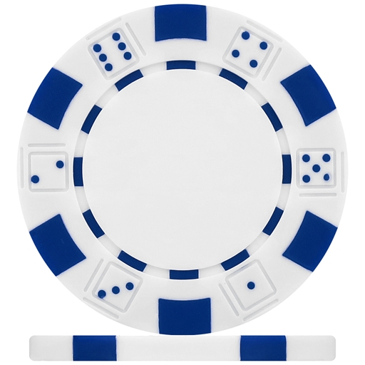 High Quality White Dice Poker Chips