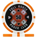 Full House Poker Club Poker Chips - Orange 50
