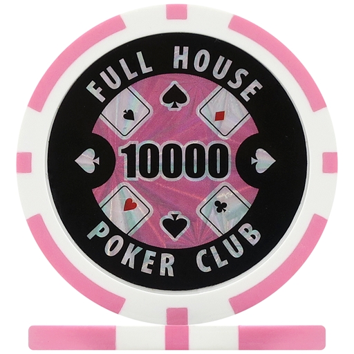 Full House Poker Club Poker Chips - Pink 10000