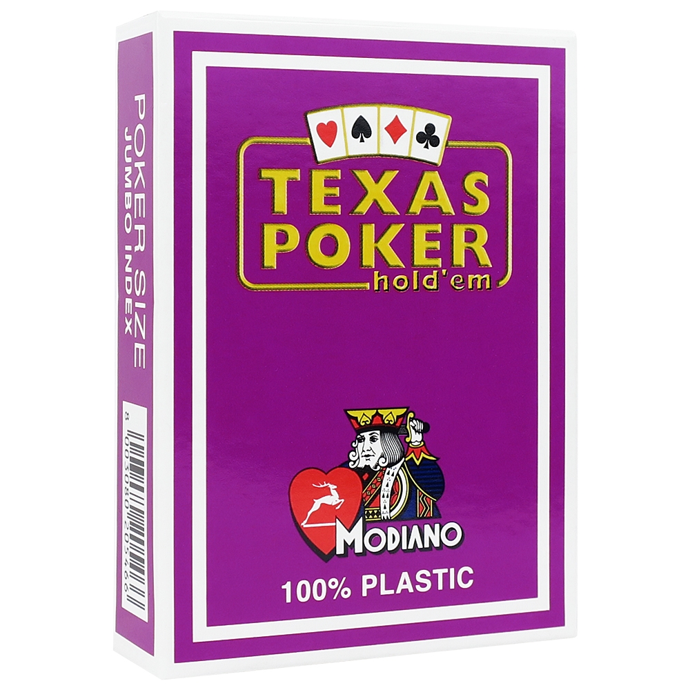 Modiano Plastic Texas Poker Jumbo Playing Cards Light Green 