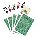 Modiano Dark Green Texas Poker Plastic Playing Cards