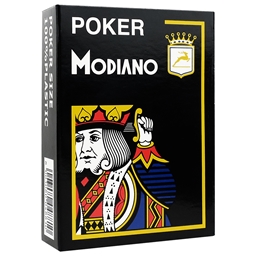Modiano - Black Poker Plastic Playing Cards