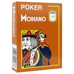 Modiano - Brown Poker Plastic Playing Cards