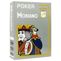 Modiano - Grey Poker Plastic Playing Cards
