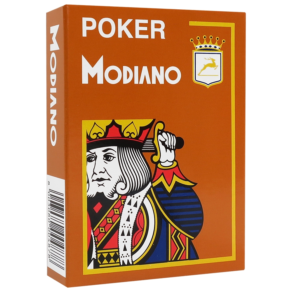 Poker Modiano Brown Playing Cards 
