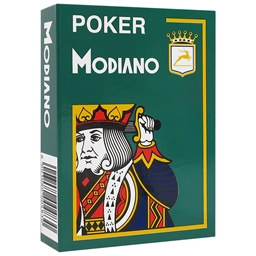 Modiano Dark Green Poker Plastic Playing Cards
