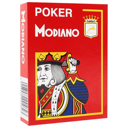 Modiano - Red Poker Plastic Playing Cards