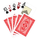 Modiano - Red Jumbo Bike Plastic Playing Cards