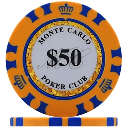 Monte Carlo Poker Chips - Orange 50